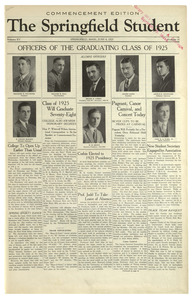 The Springfield Student (vol. 15, no. 30) June 4, 1925