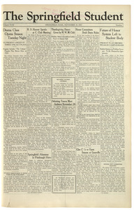 The Springfield Student (vol. 18, no. 7) November 18, 1927