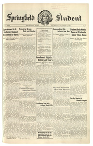 The Springfield Student (vol. 24, no. 08) October 12, 1933