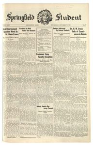 The Springfield Student (vol. 24, no. 09) October 19, 1933