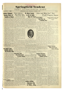 The Springfield Student (vol. 28, no. 10) October 14, 1937