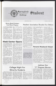 The Springfield Student (vol. 59, no. 5) Oct. 20, 1971