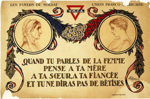 World War I poster - Quand tu parles de La Femme...