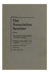 The Association Seminar (vol. 16 no. 2), November, 1907