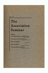 The Association Seminar (vol. 20 no. 6), March 1912