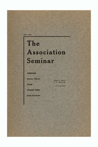The Association Seminar (vol. 21 no. 10), July 1913