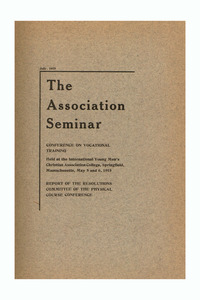 The Association Seminar (vol. 23 no. 9), July 1915