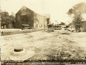 Right of way, Milton Station, Neponset River