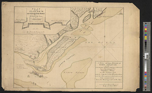 A plan of the attack of Fort Sulivan near Charles Town in South Carolina by a squadron of his majesty's ships on the 28 June 1776 with the disposition of the king's land forces and the encampments & entrenchments of the Americans from the drawing made on the spot