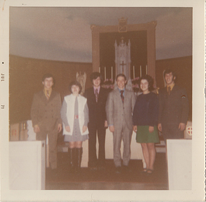 Group in front of altar