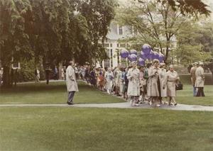 Procession with Purple Balloons.