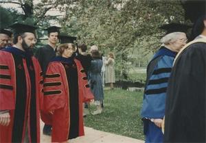 Professors March to Commencement I.