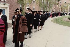 Professors March to Commencement 1990, III.