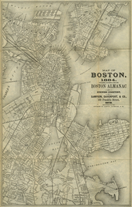 Map of Boston, 1884.