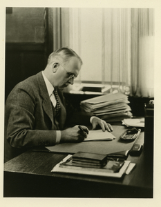Ray Stannard Baker at desk