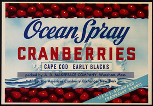 Ocean Spray Cranberries -Cape Cod Early Blacks`