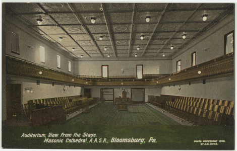 Scottish Rite Auditorium View, Bloomsburg, Pennsylvania