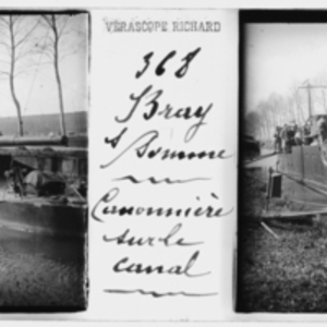 War boat in the canal