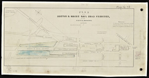 Plans and proposed enlargements of the Boston and Maine Railroad in the city of Boston.