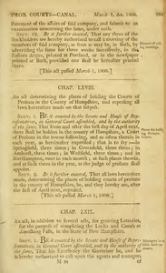 1807 Chap. 0070. An act, in addition to several acts, for granting Lotteries, for the purpose of completing the Locks and Canals at Amoskeag Falls, in the State of New Hampshire.