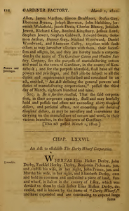 1809 Chap. 0078. An Act To Establish The Derby Wharf Corporation.