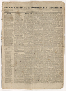 Salem Literary & Commercial Observer, 1827 January 13