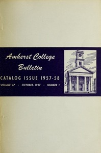 Amherst College Catalog 1957/1958