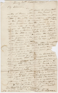 Edward Hitchcock letter to Benjamin Silliman, 1822 September 28