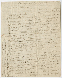 Edward Hitchcock letter to Orra White, 1821 February 22