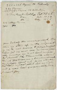 Edward Hitchcock sermon notes, 1846 February