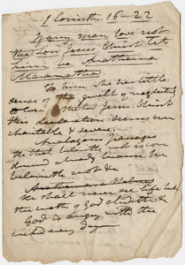 Edward Hitchcock sermon notes, 1835 April