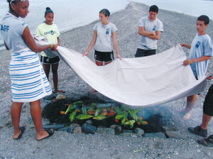 Thompson Island Ambassadors' Summer Program Recreating an Historical Clam Bake