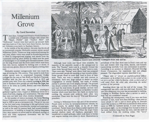 Article by Carol Snowden (6/90) on Millenium Grove