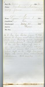 Tewksbury Almshouse Intake Record: Norton, James