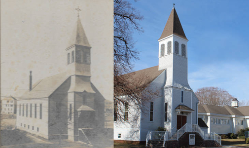 Zion Lutheran Church, circa 1910 and 2019