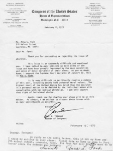 Letter to Ms. Anna L. Fann from Paul E. Tsongas