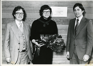 David L. Rosenbloom [with two unidentified people]