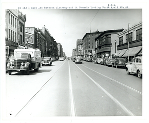 Massachusetts Avenue between Clearway Street and Saint Germain Street looking North
