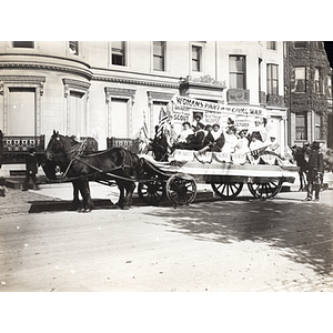 Parade floats, Women's Part in the Civil War