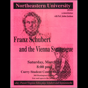 Franz Schubert and the Vienna Synagogue flyer.