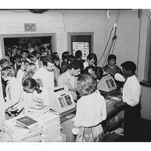 Students registering for classes