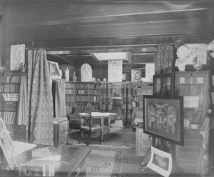 Interior view of H.H. Richardson's office, Brookline, Mass.