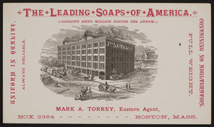 Trade card for James S. Kirk & Company, soap, Chicago, Illinois, undated
