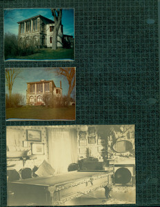 Tucker Family photograph album, Castle Tucker facade and pool table, page twenty-six, 1935-1979