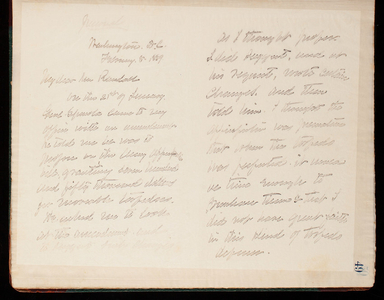 Thomas Lincoln Casey Letterbook (1888-1895), Thomas Lincoln Casey to Hon. Randall, February 8, 1889