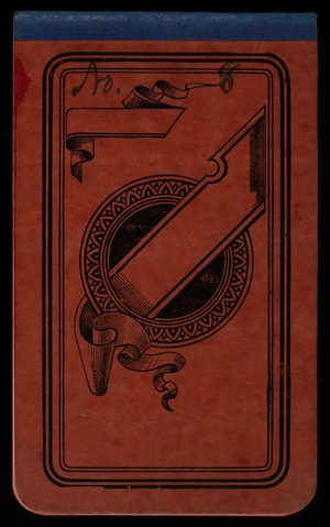 Thomas Lincoln Casey Notebook, May 1889-July 1889, 01, front cover