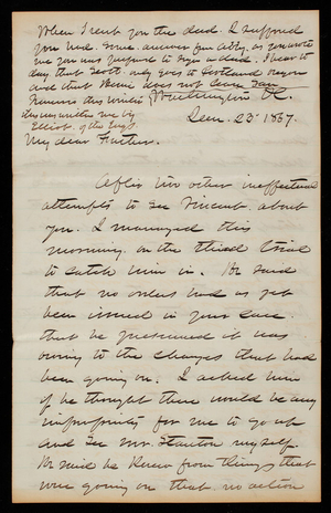 Thomas Lincoln Casey to General Silas Casey, December 23, 1867
