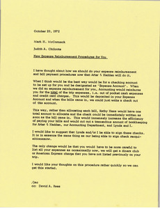 Memorandum from Mark H. McCormack to David A. Rees