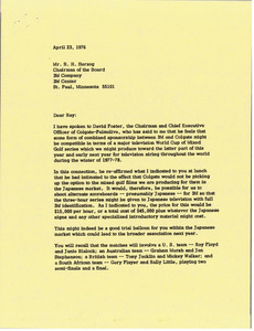 Letter from Mark H. McCormack to Raymond H. Herzog