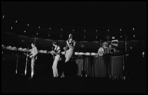 Beatles performing in concert at the Washington Coliseum